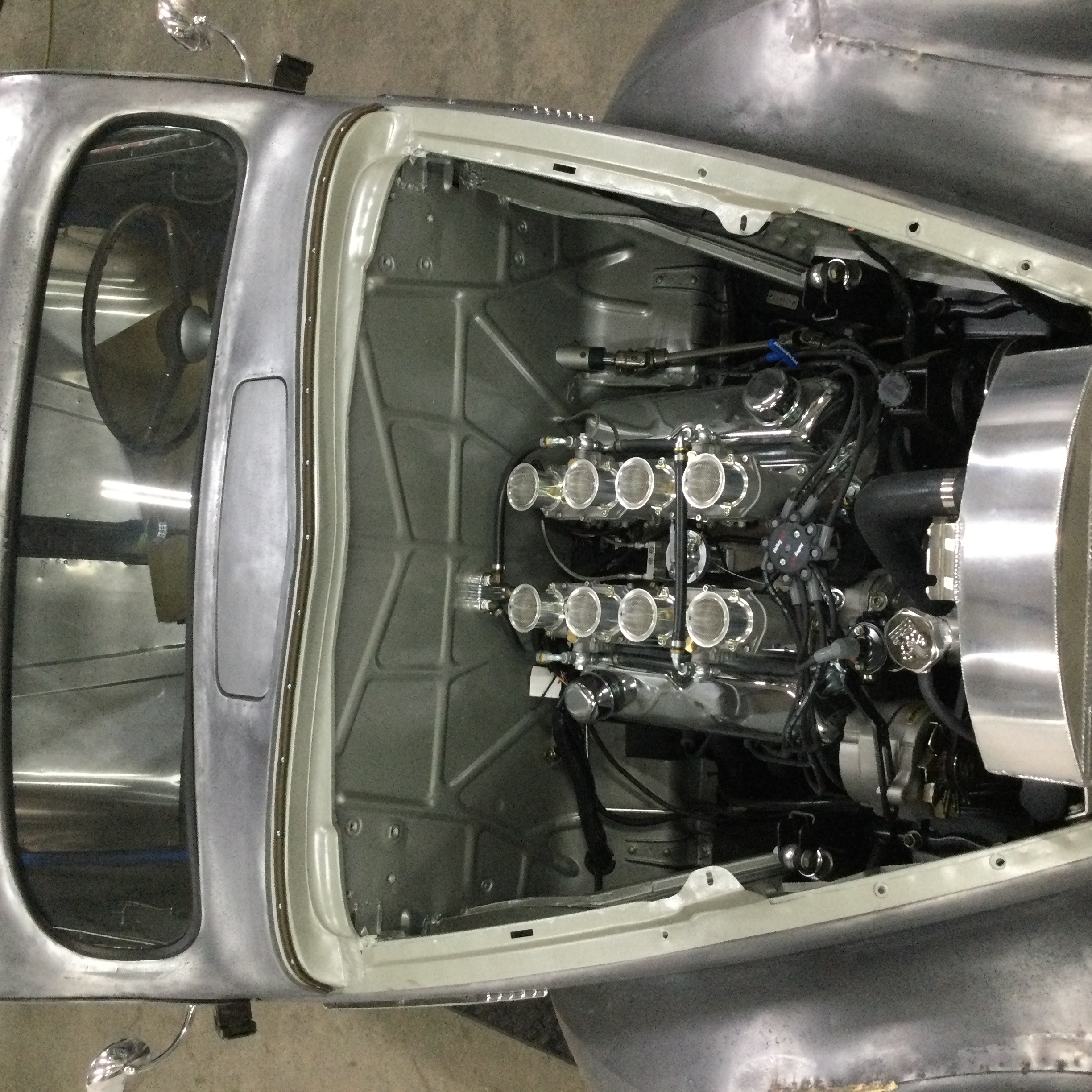Engine view of 1937 Zephyr