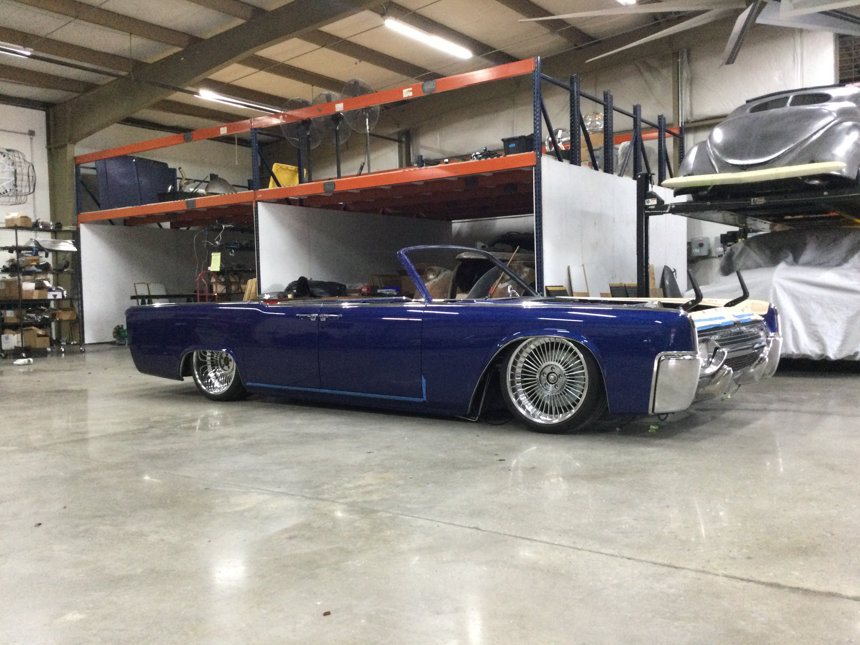 sheet metal forming 1961 Lincoln Continental fenders