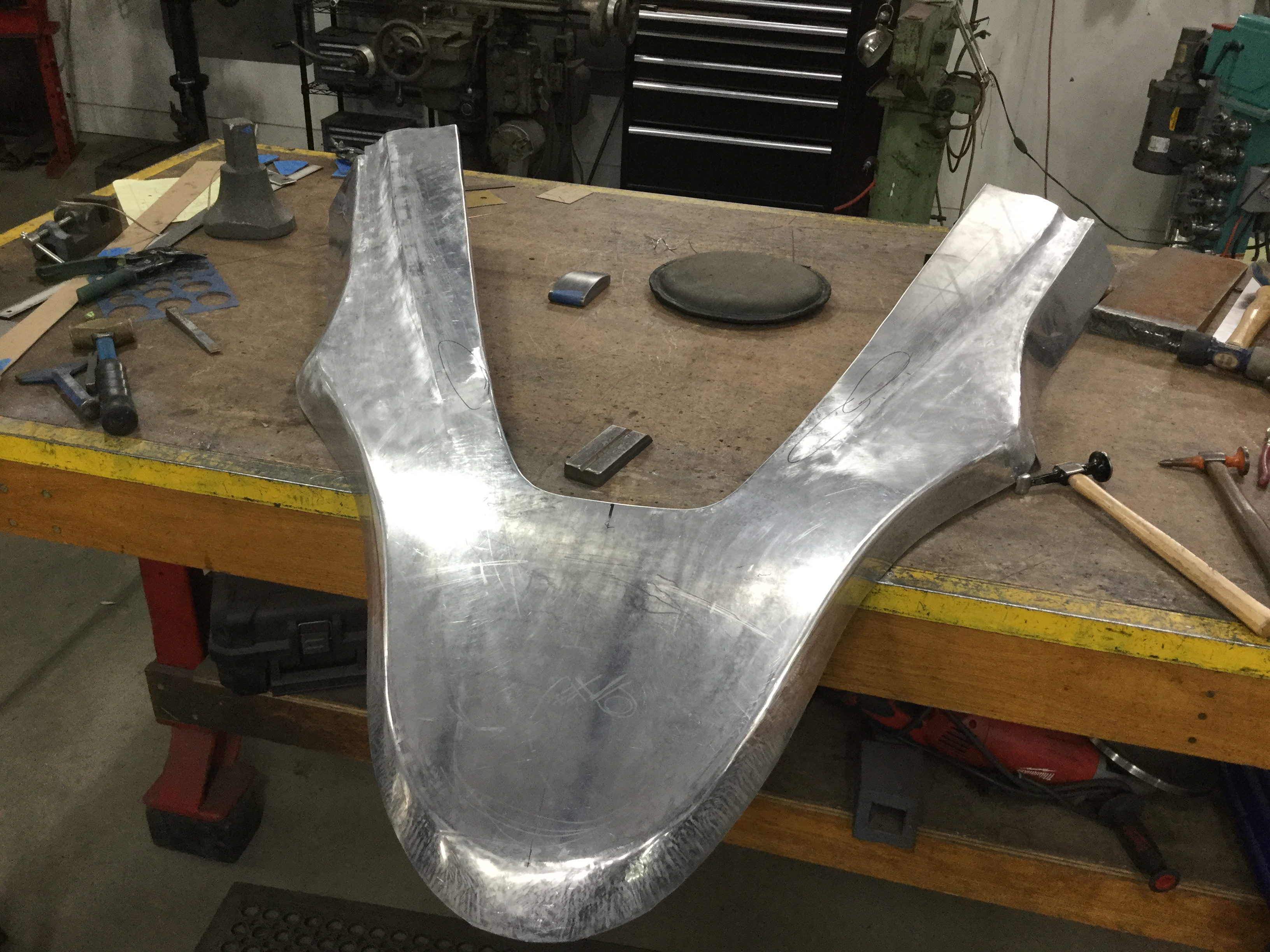 Sheet metal forming for the Rear Engine Tube Chasis Racer