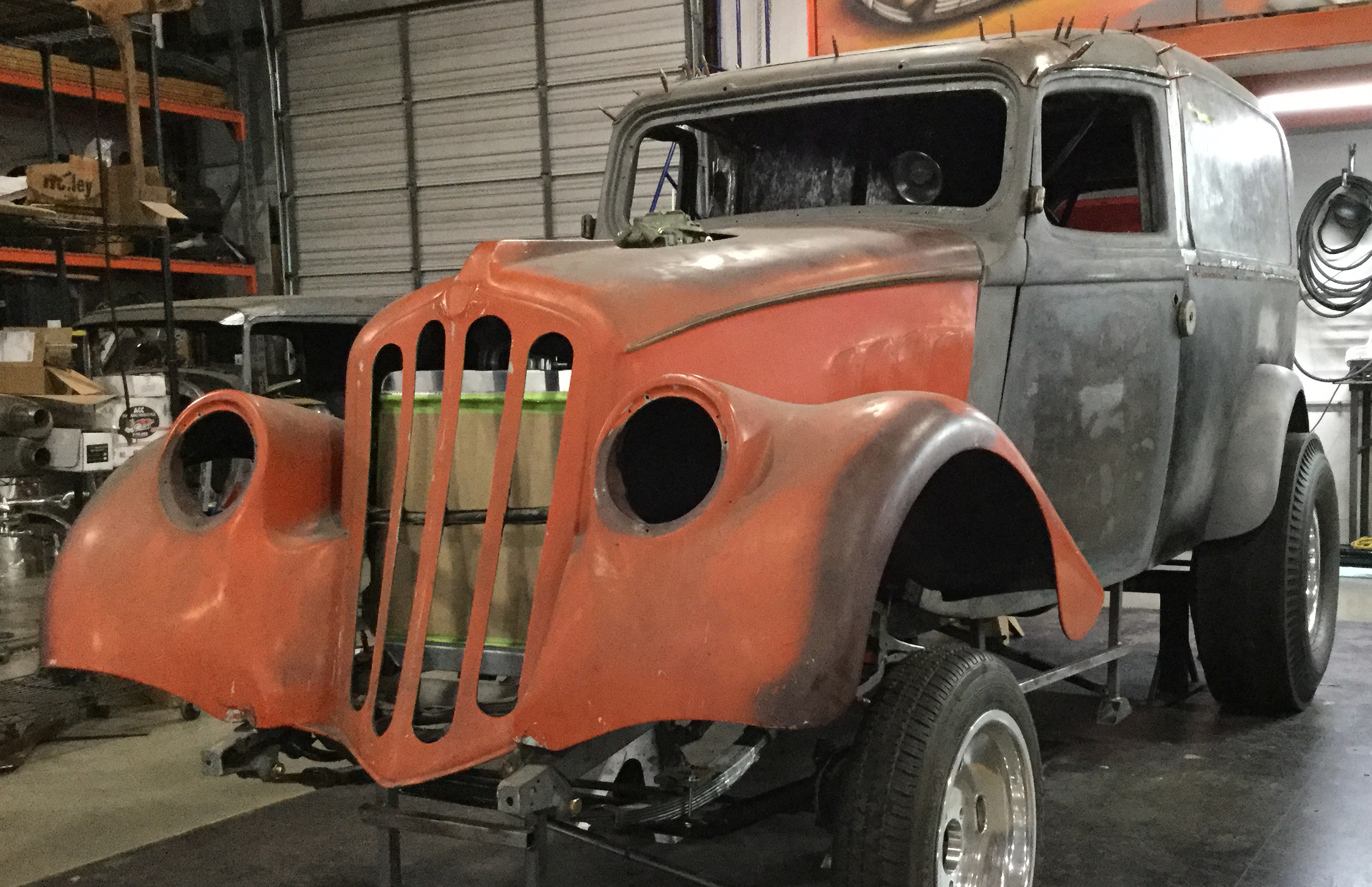 Finishing up the Willys Gasser project at Metal Union Speed Shop