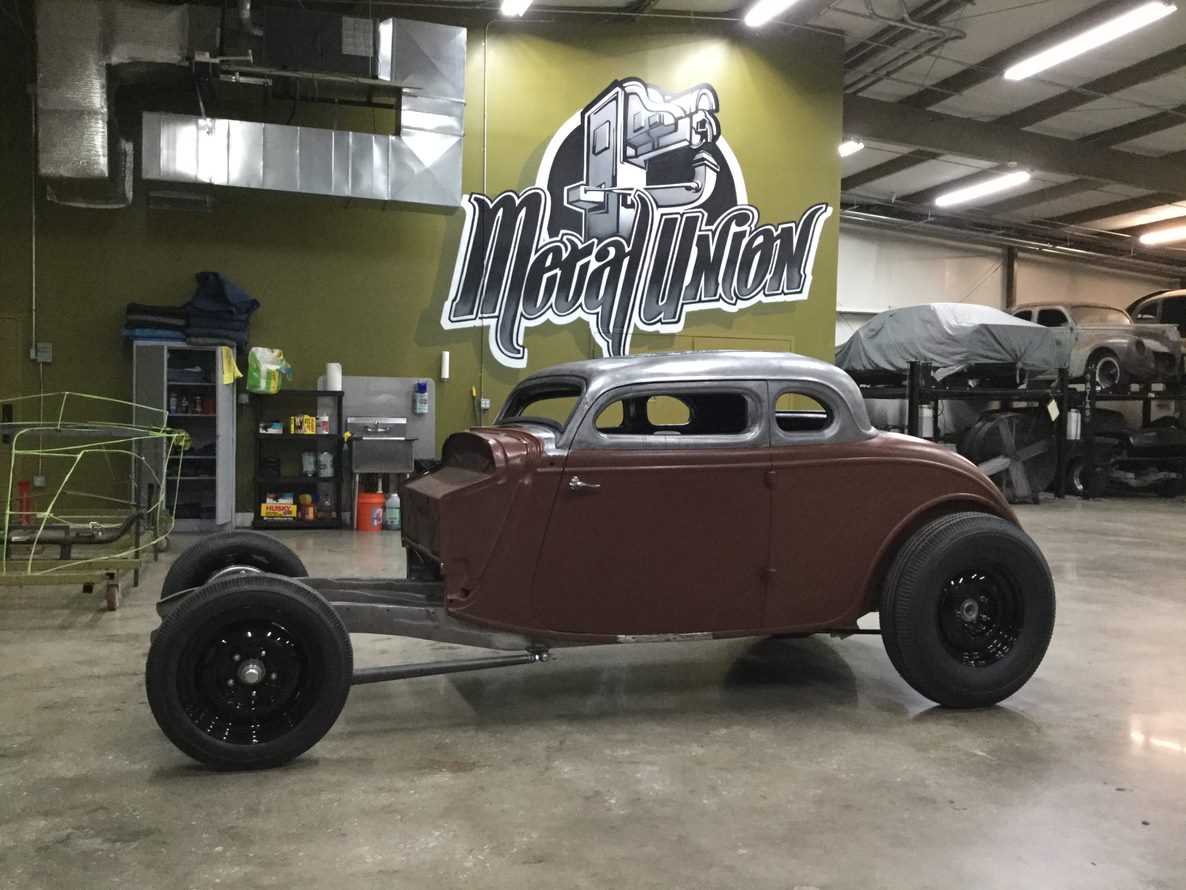 Completed fabrication on 1934 5-window coupe