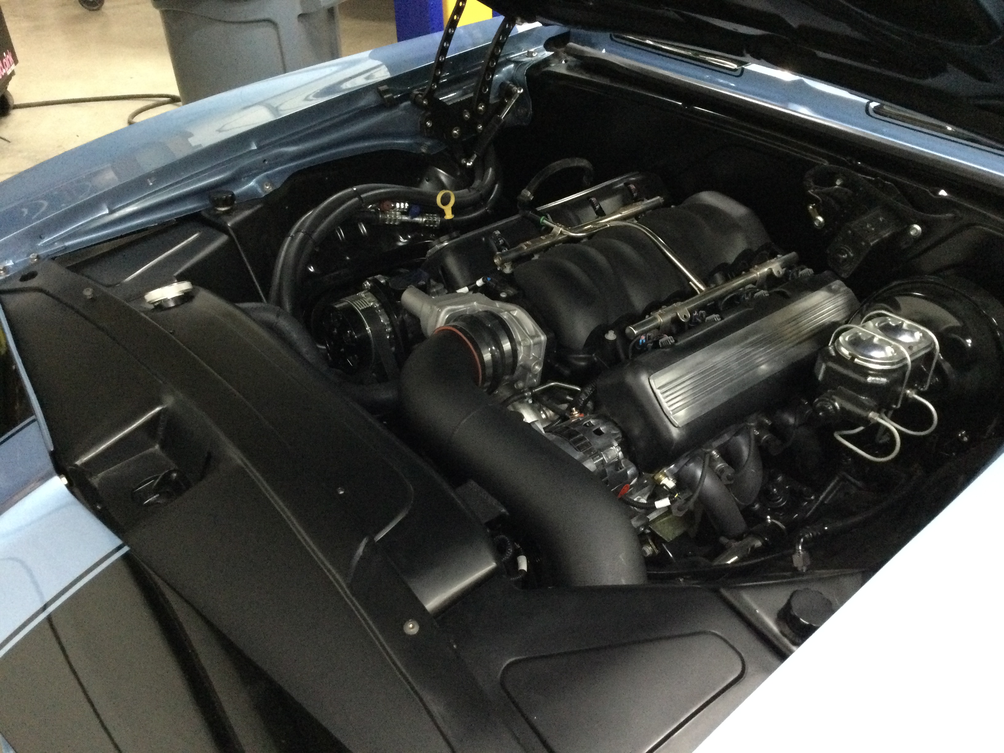 Engine bay 1969 Camaro Convertible