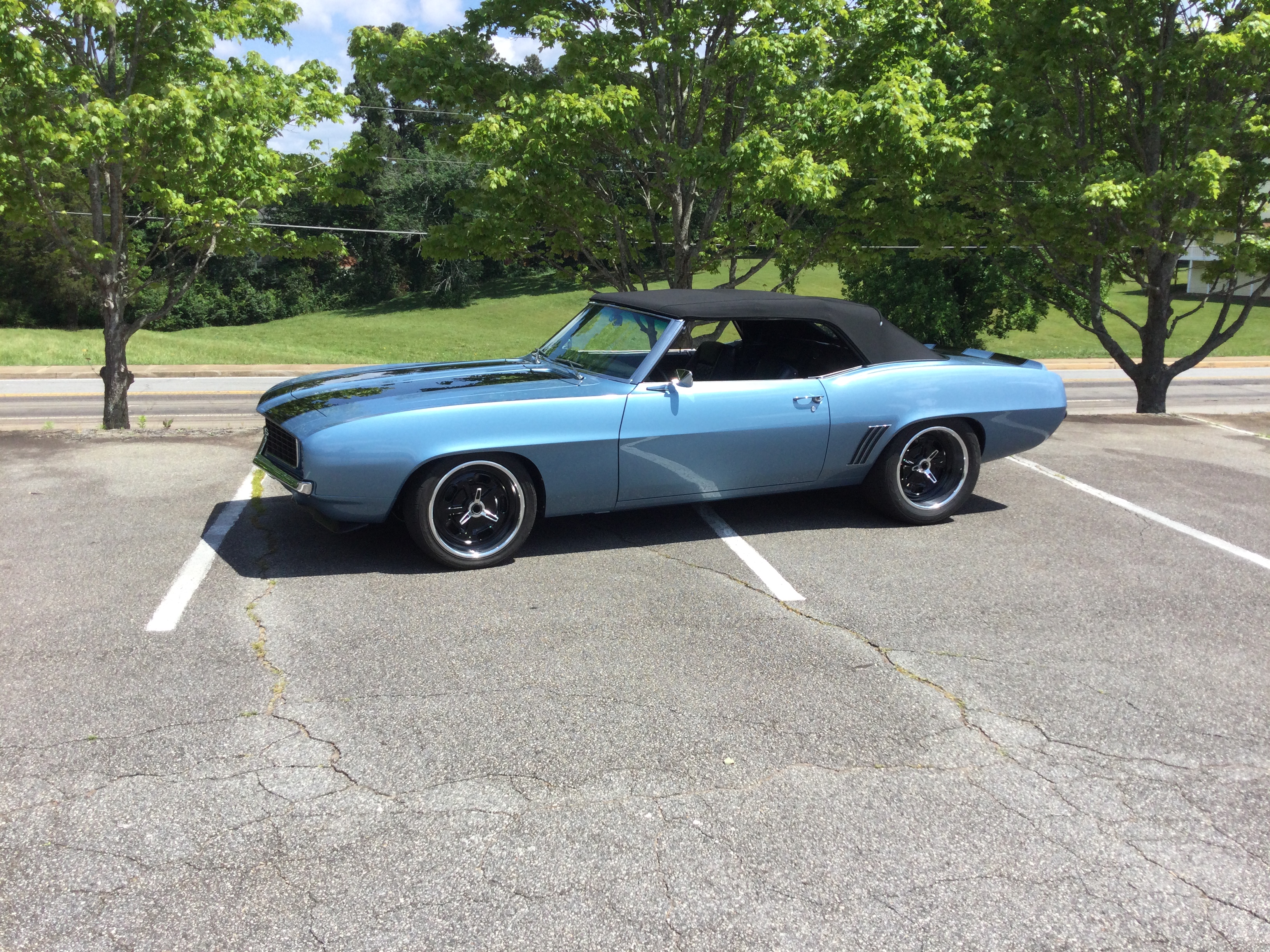 69 Camaro convertible side view