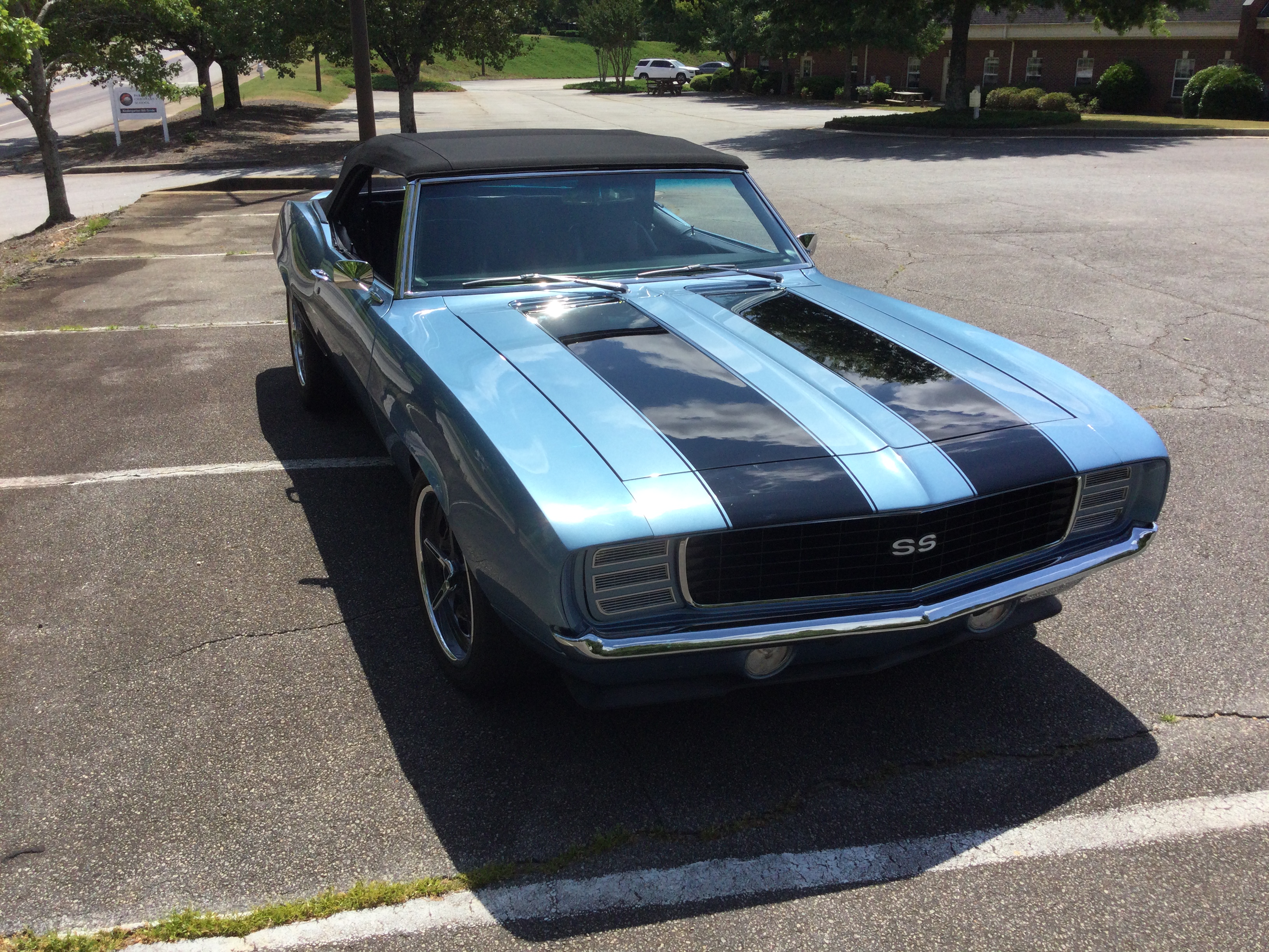 Front view of a 1969 Camaro Convertible