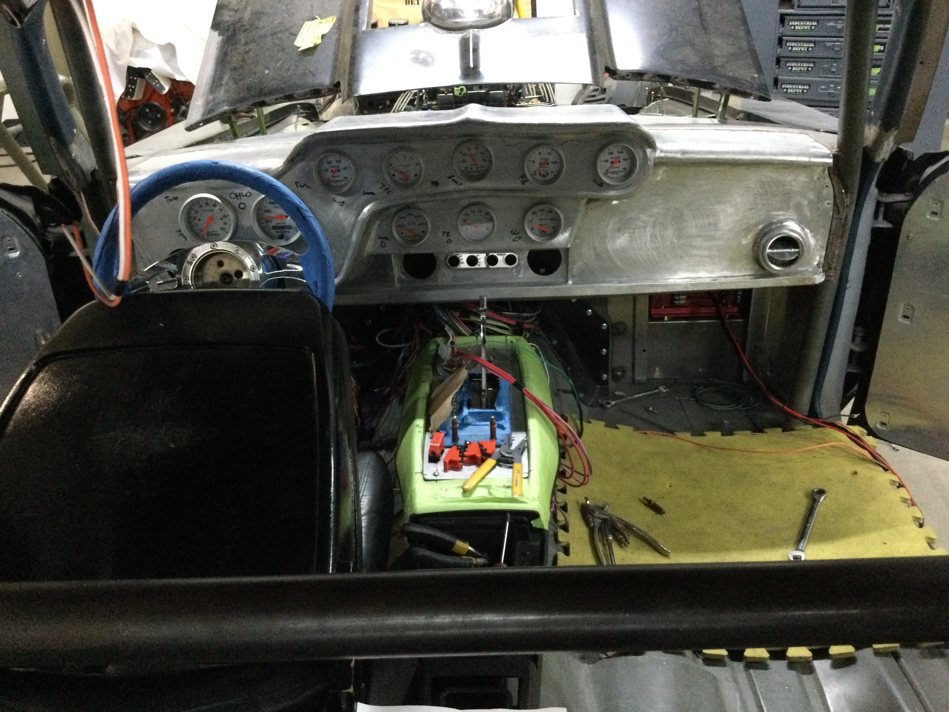 Interior view of a Glen's Funny Car